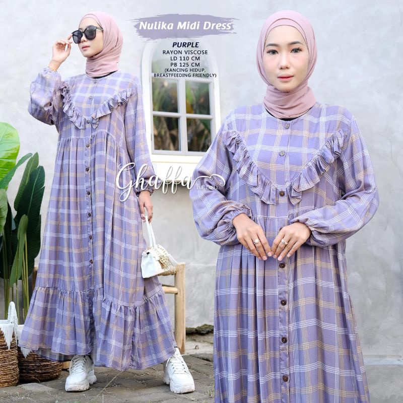 RESTOCK NULIKA MIDI DRESS GHAFFA