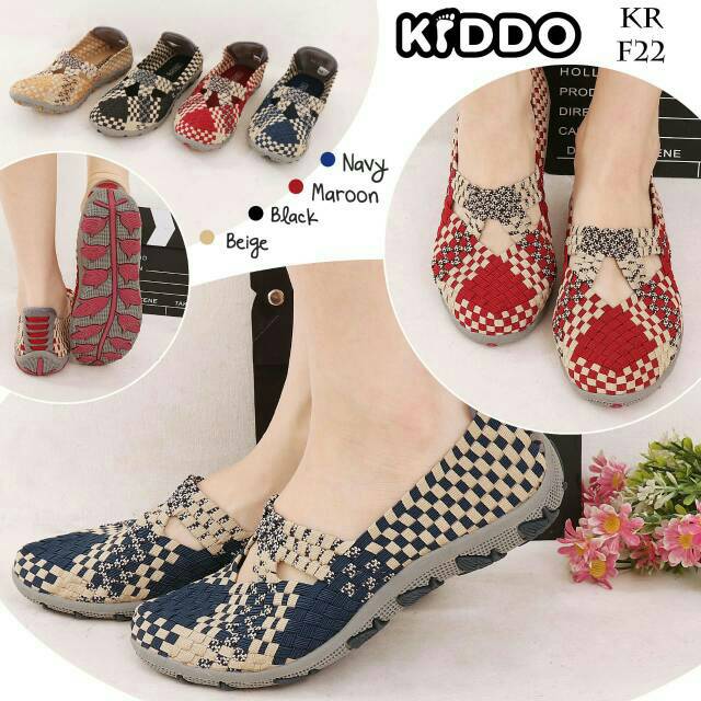 Sepatu Rajut KIDDO f22 flatshoes