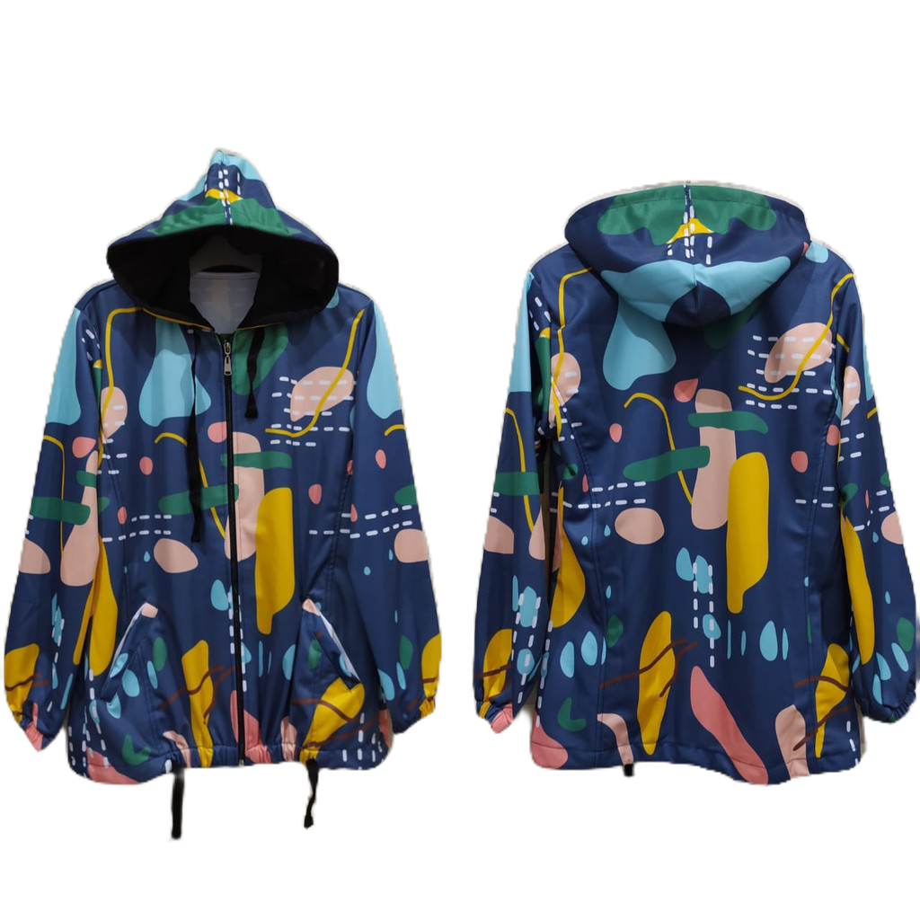 JAKET SEPEDA WANITA / JAKET PRINTING BAHAN LOTTO ELPANA