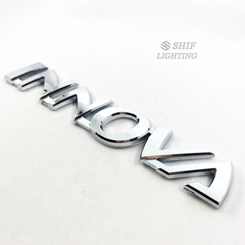 1pc Stiker Emblem Logo INNOVA Bahan ABS Krom Untuk Mobil TOYOTA