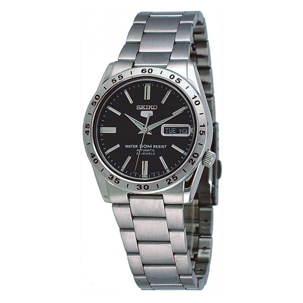seiko 5 automatic black watch snke01k1