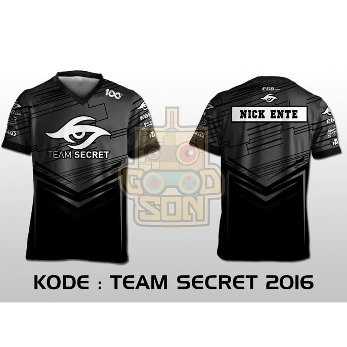 JERSEY / KAOS TEAM GAMING DOTA 2 TEAM SECRET 2016