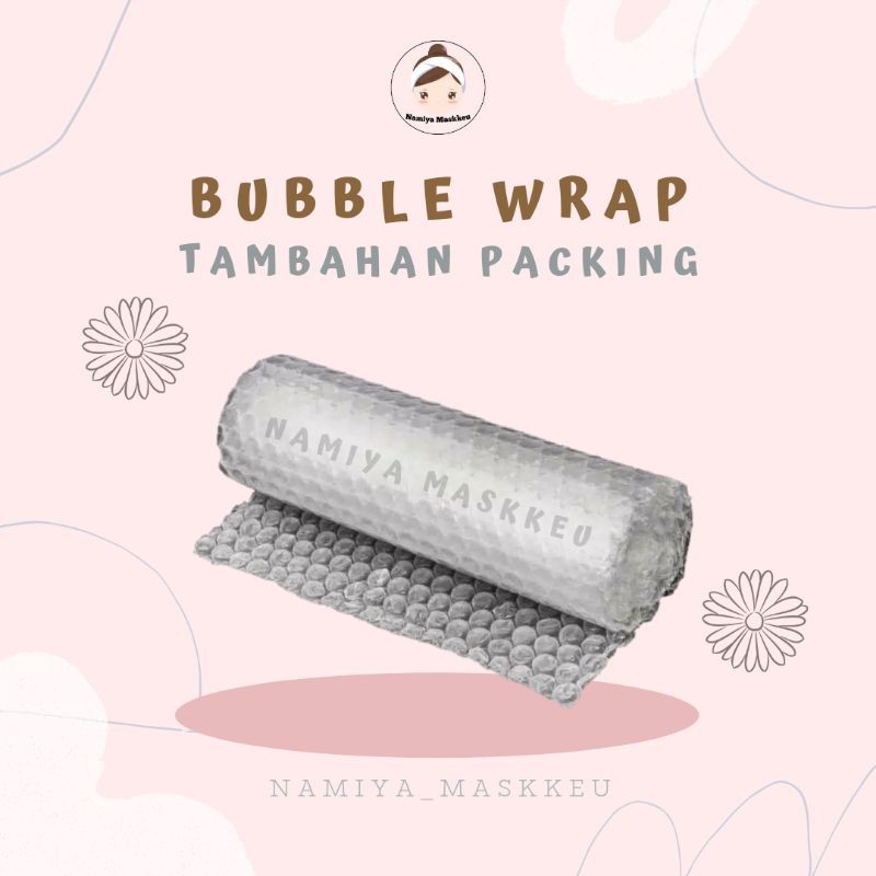 

BUBBLE WRAP - Tambahan Packing Bubble Wrap / Bubble Wrap Khusus Tambahan Packing Masker