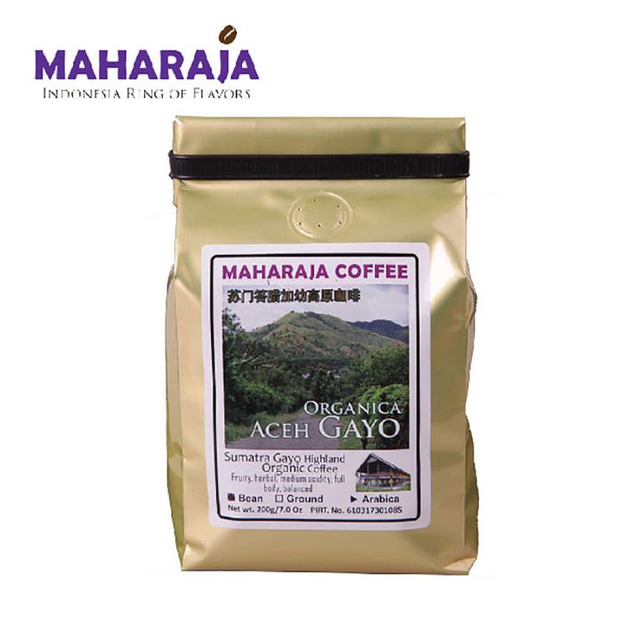 

201ggffg Kopi Gayo Organica Aceh 200G Sangrai Arabika Maharaja - Biji Ds20X11