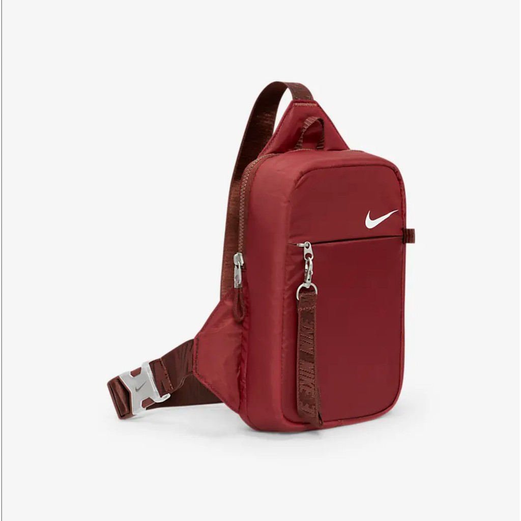 Nike Sportswear Essentials Cross-Body Hip Bag CV1060-273 Bronze Red Tas Original 100%