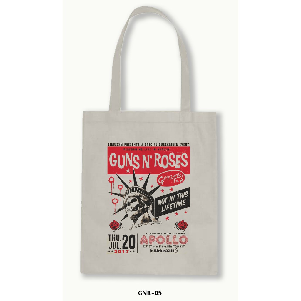 TOTE BAG BLACU 30X40 -Guns N' Roses 01