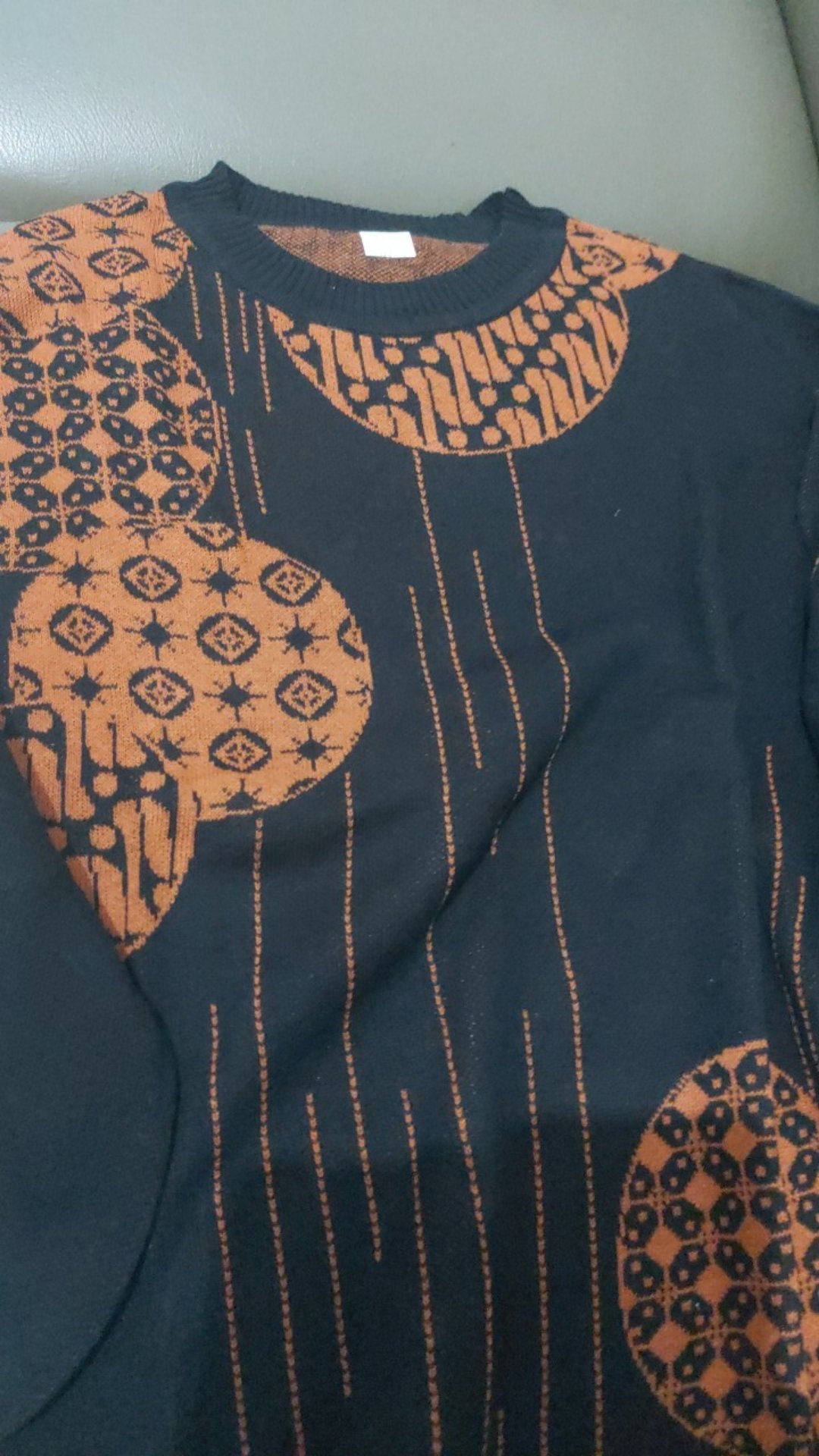 Baju Wanita Terbaru Tunik  Rajut Motif Batik Bolona Original Getty