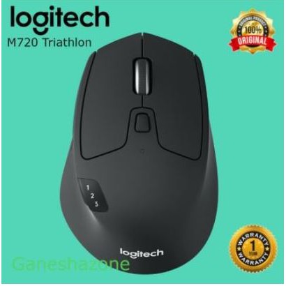 Mouse Bluetooth wireless logitech optical 1000dpi multi device clicky triathlon m-720 m720 - Mice nirkabel