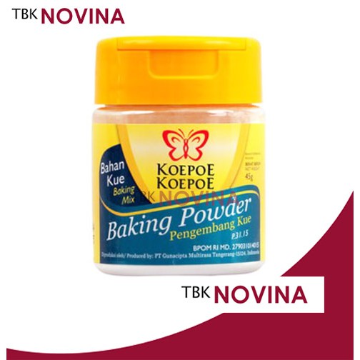 BAKING POWDER Koepoe Koepoe Kupu (45gr) Pengembang Kue KupuKupu