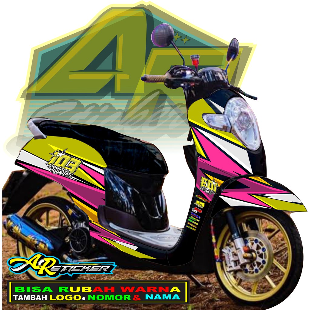 Decal scoopy Decal Scoopy full body Full Blok Decal Scopy Dekal New Fi 2017 2018 2019 2020 SIMPLE
