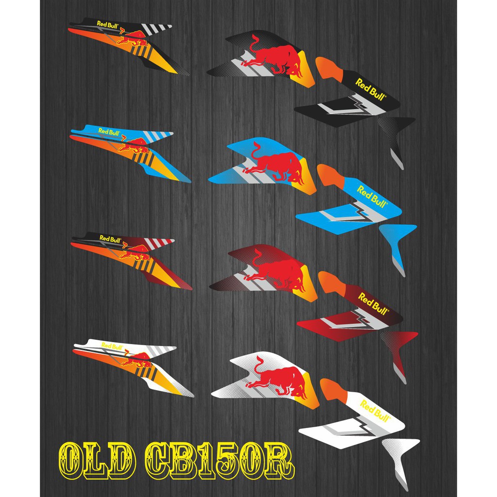 STRIPING STIKER DECAL OLD CB150R REDBULL