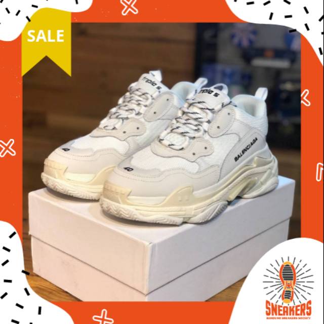 [PREMIUM] BALENCIAGA TRIPLE S SEPATU SNEAKERS PRIA KETS GRADE ORIGINAL SANTAI KASUAL COWOK MURAH
