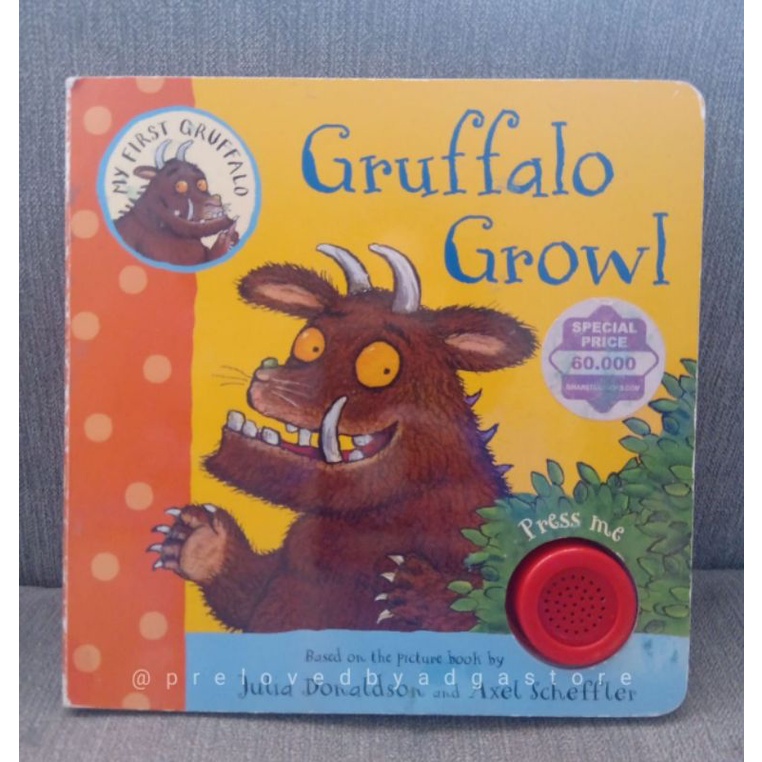 Gruffalo Growl Board Book preloved