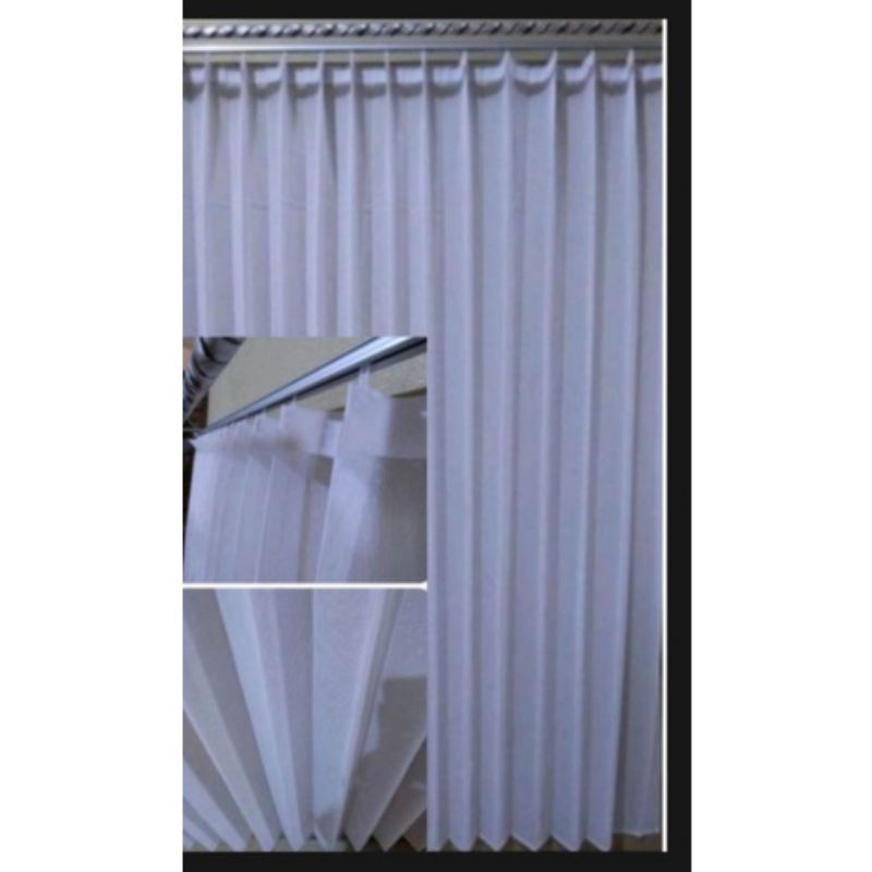 vitrase gorden gorden polos import bahan voil Daleman gorden puring gorden jendela tirai minimalis