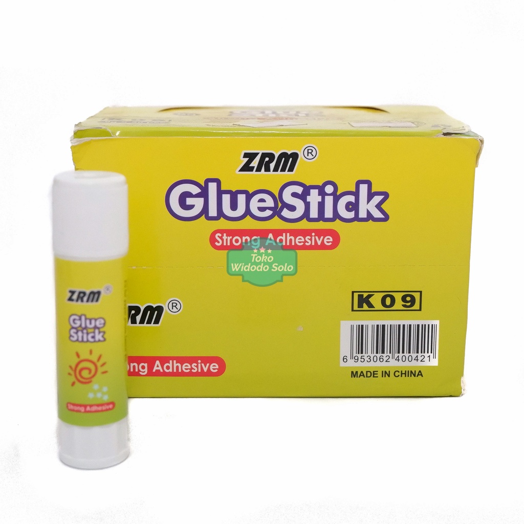 

Lem Kertas ZRM Glue Stick K 09 9 Gram Roll Lipstik Lem Putar - 1 Box Isi 24 Buah