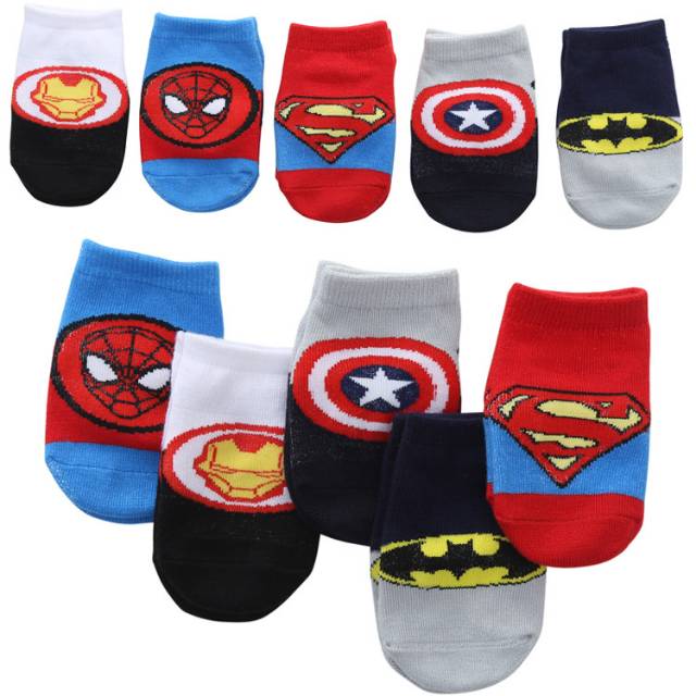  Kaos  kaki  Anti Selip Superhero Anak  Kaos  Kaki  Spiderman 