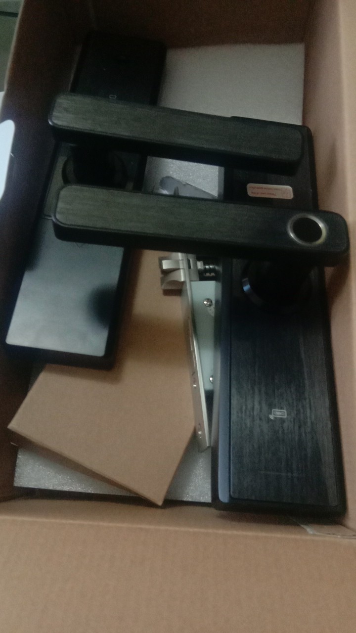 Hido Handle Kunci Pintu Sidik Jari /kartu Ic / Kontrol Aplikas Kunci Sidik Jari Smart Door Lock