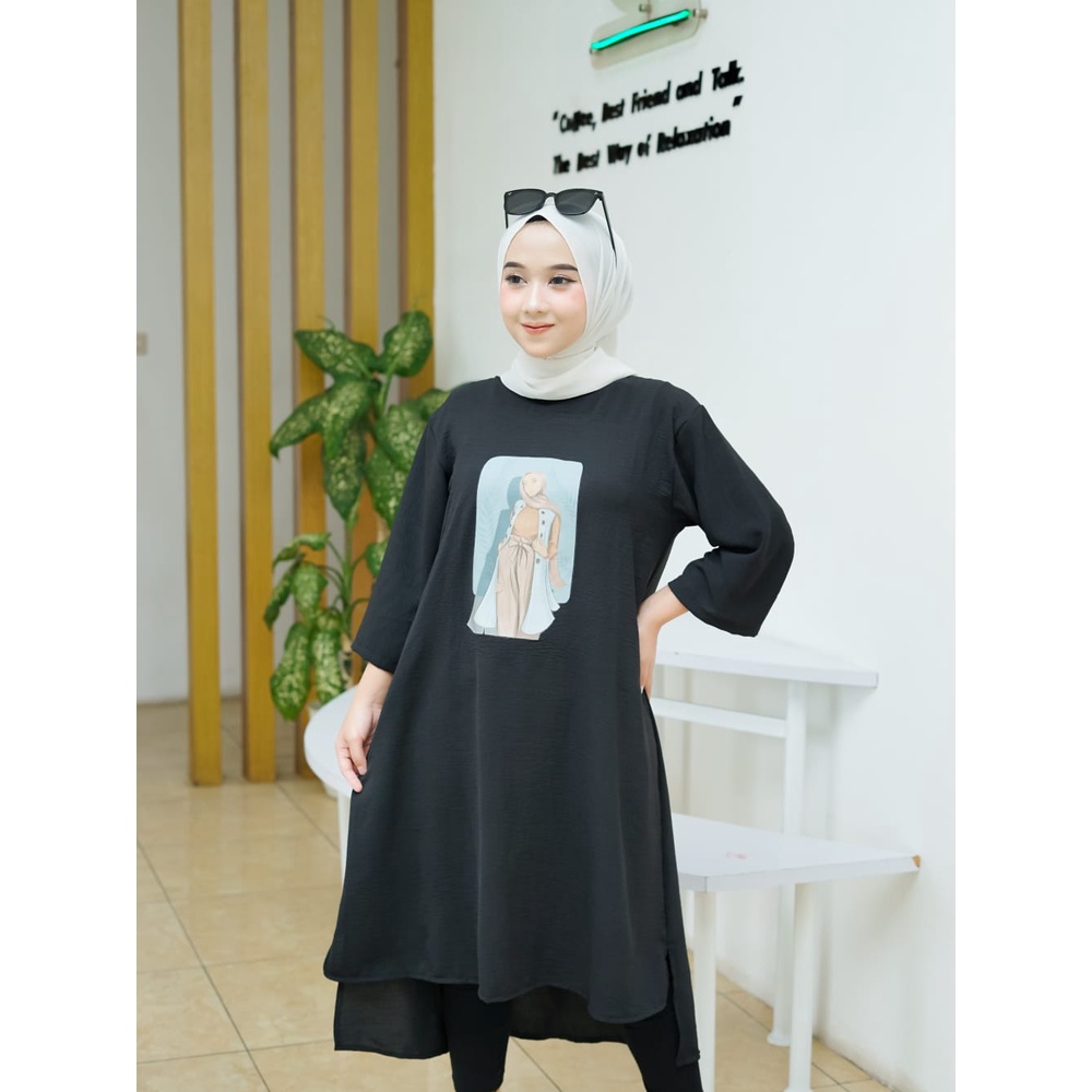 WickyCollection - Long Tunik Terbaru Long Tunik DM3 tunik wanita modern Long tunik import Long tunik kekinian Long tunik kaos Long tunik jumbo