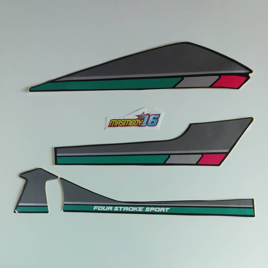 Striping honda GL PRO GL MAX 92 1992 hijau