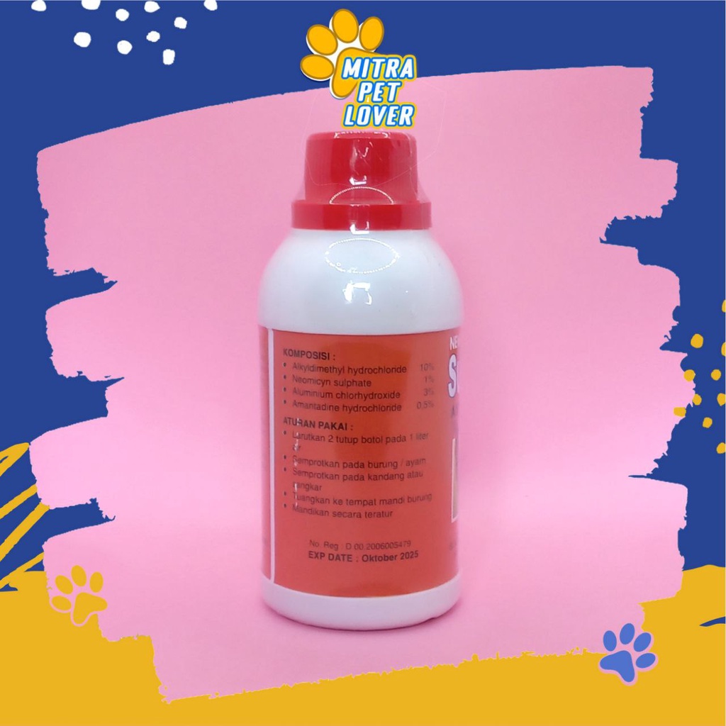 OBAT ANTI VIRUS FLU BURUNG - SUPER STRONG 250 ML ORIGINAL - MEMBUNUH BAKTERI KUMAN PARASIT TETELO DAN CACINGAN PADA UNGGAS PET ANIMAL HEALTHCARE AND VETERINARY TAMASINDO OBAT KESEHATAN DAN VITAMIN TERNAK HEWAN BINATANG PELIHARAAN MITRAPETLOVER