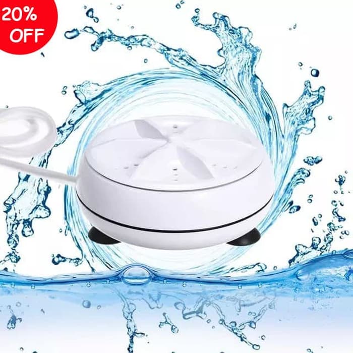 Mesin Cuci Ultrasonic Mini Portable - Ultrasonic Turbin Wash