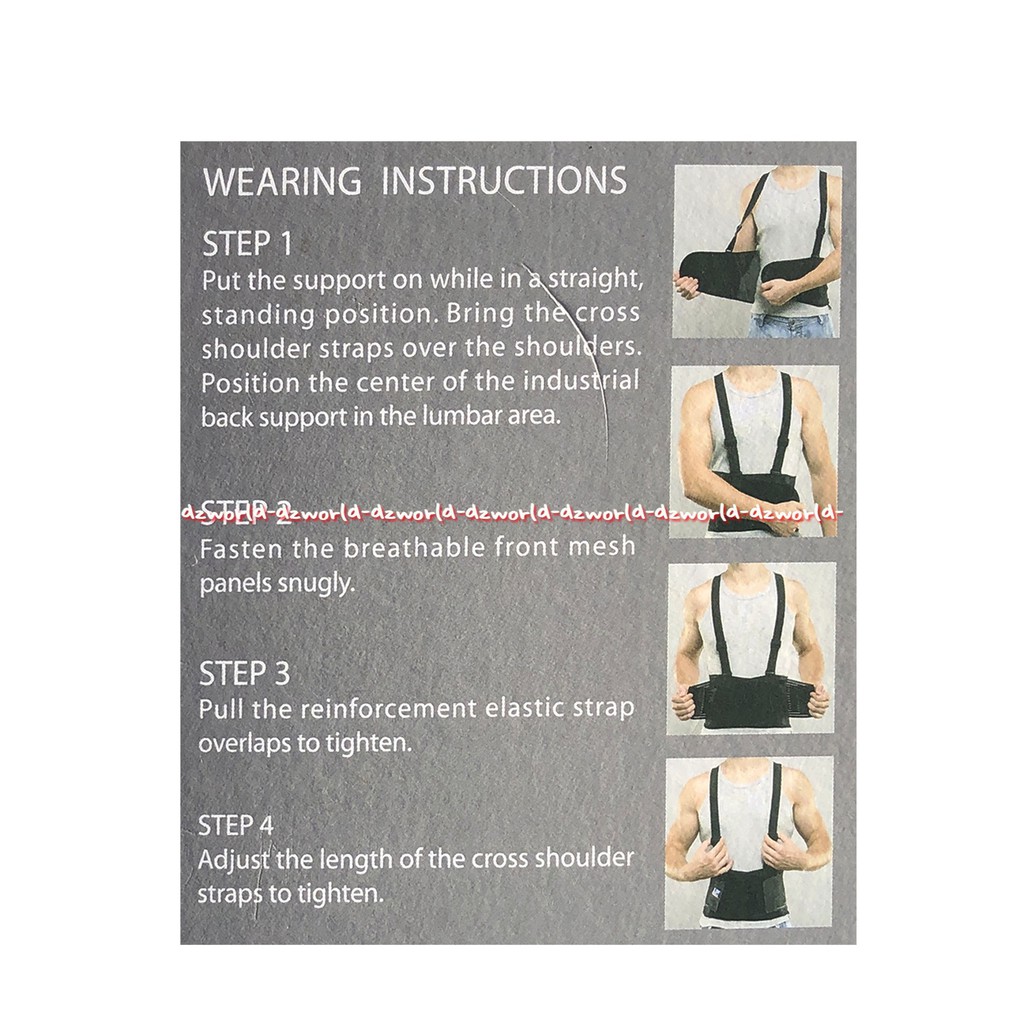 LP Support Industrial Back Support Korset Kawat Warna Hitam Alat Penyangga Punggung Nyaman Lpsupport Model Silang Lp Suport Corset