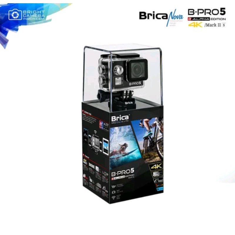 Brica B-Pro 5 Alpha Edition 4K Mark II S - AE2S - Black - 2 Inch LCD Garansi Resmi Paling Murah