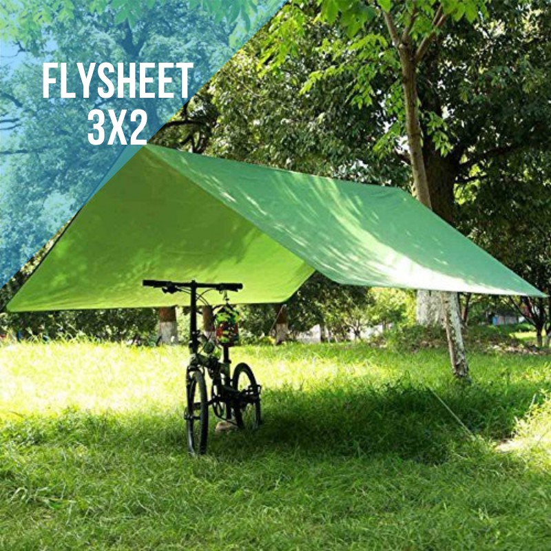 Flysheet tenda 3x2 - tenda darurat - waterproof