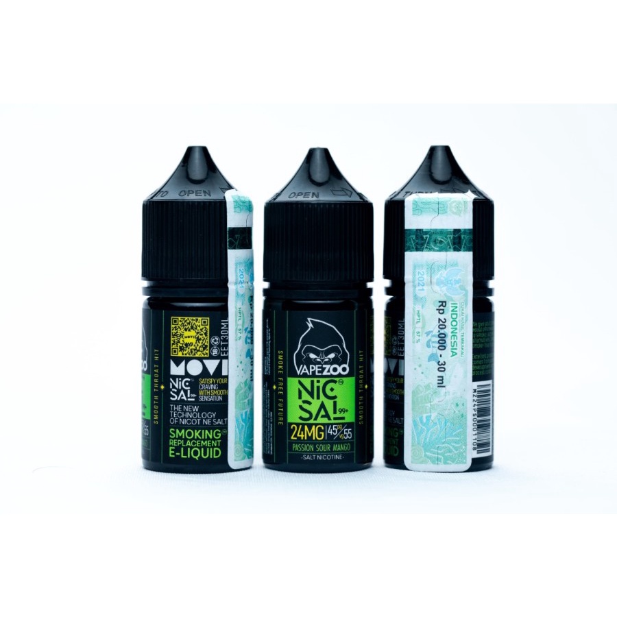 Liquid Vapezoo NicSal99+ Salt Nic 30ML 24Mg x Movi Liquid Berpita Cukai