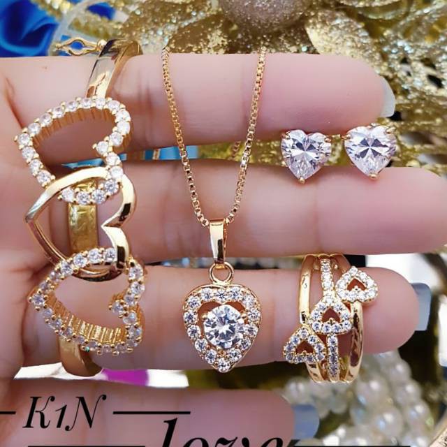 Xuping set perhiasan lapis emas 24k 2106