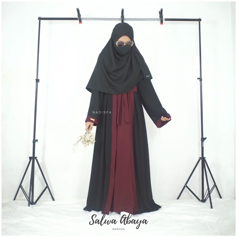 SALWA ABAYA ELEGAN KOMBINASI OUTER L,XL,XXL