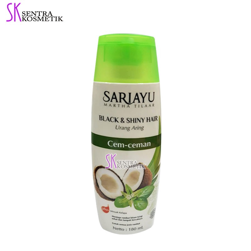 Sariayu Minyak Cem Ceman Black And Shiny Hair Urang Aring 180 Ml Shopee Indonesia