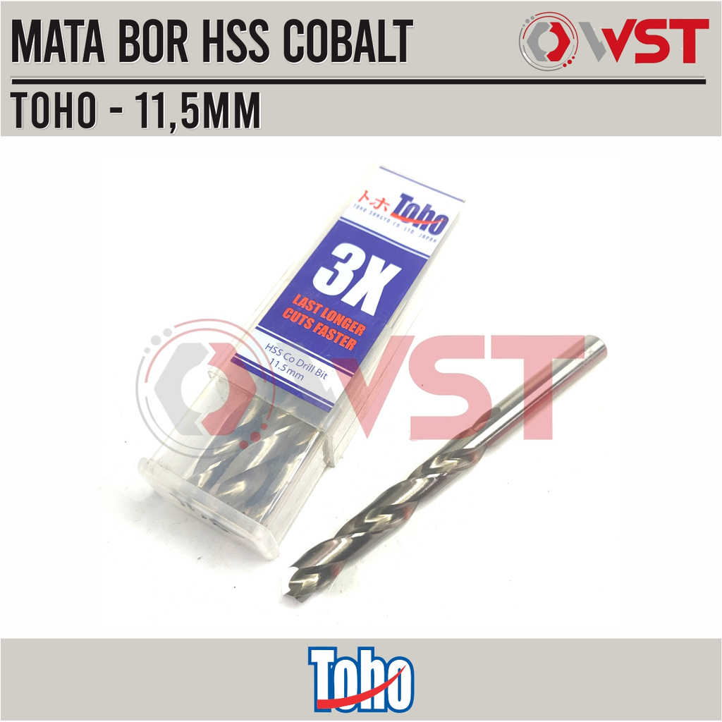 TOHO Mata Bor Stainless 11.5mm / Mata Bor Besi / Mata Bor HSS COBALT