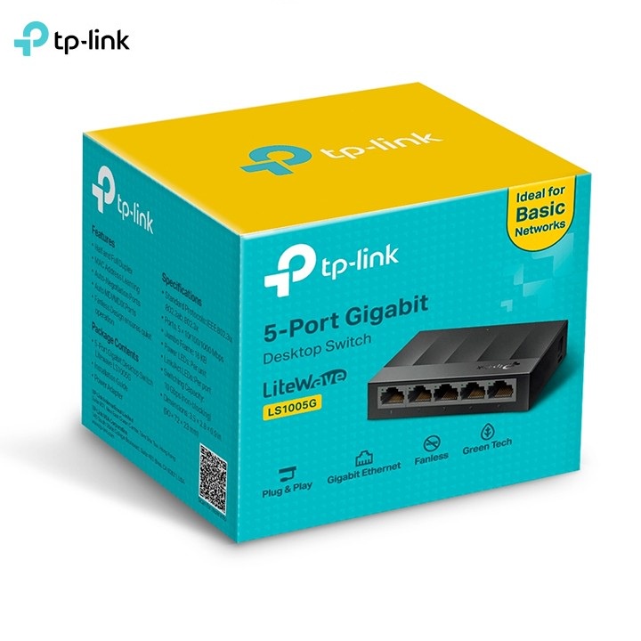 TP-Link Gigabit Desktop Switch Hub 5 Port LS1005G