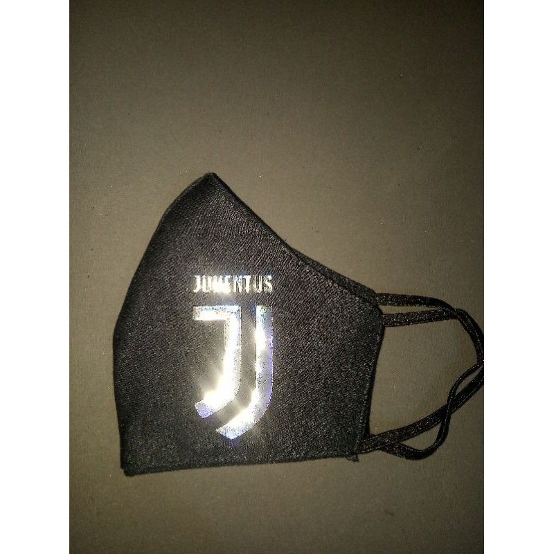 Masker Kain 3 Lapis Scuba Anak Dewasa Earloop - Juventus