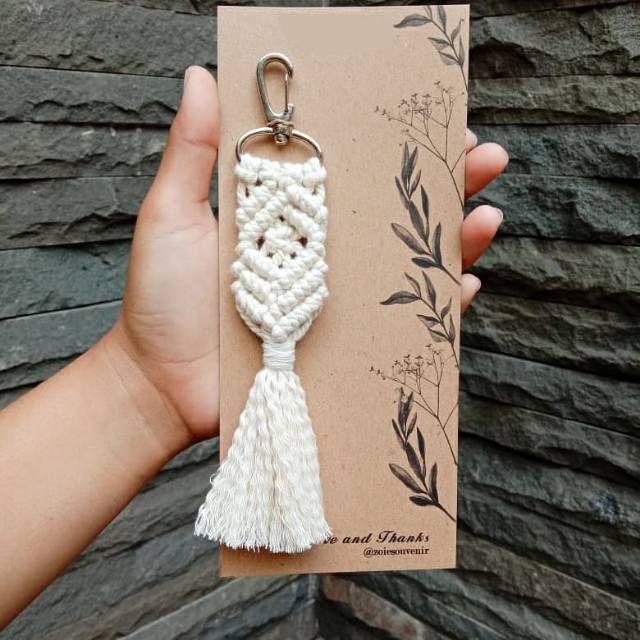 Macrame keychain souvenir