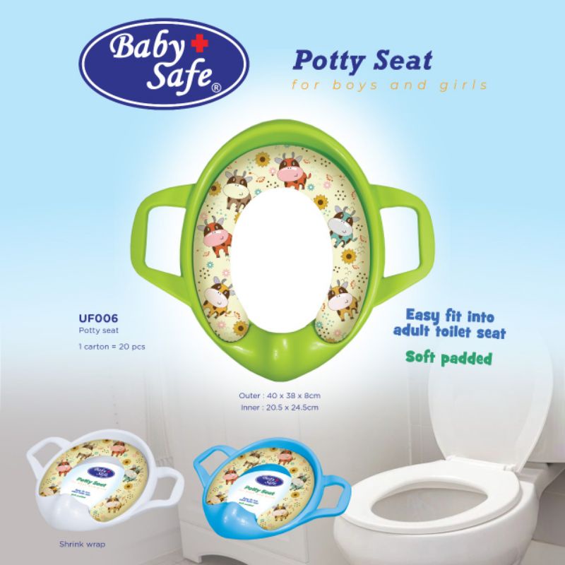 UF006 Baby Safe Potty Seat / Dudukan Toilet Training Kloset Bayi Babysafe