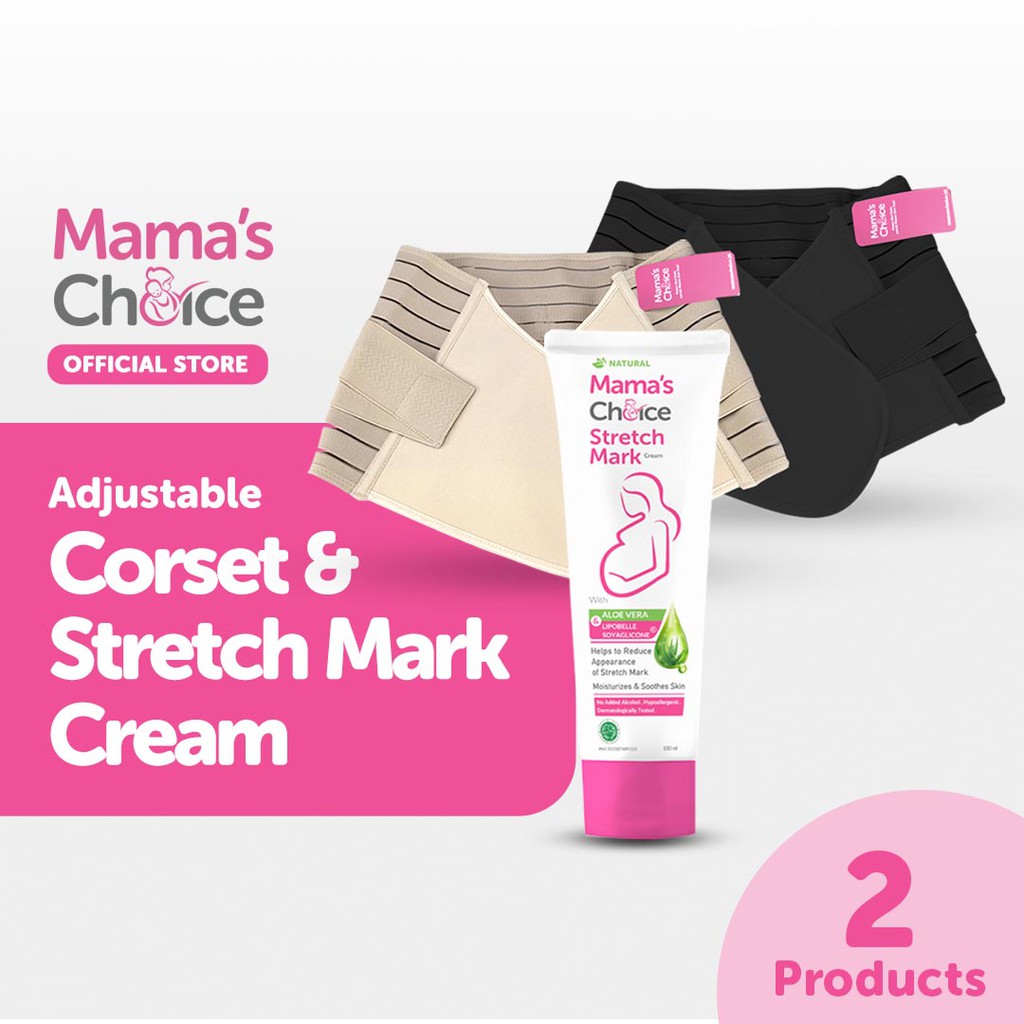Postpartum Care Bundle Mama's Choice (Postpartum Corset + Stretch Mark