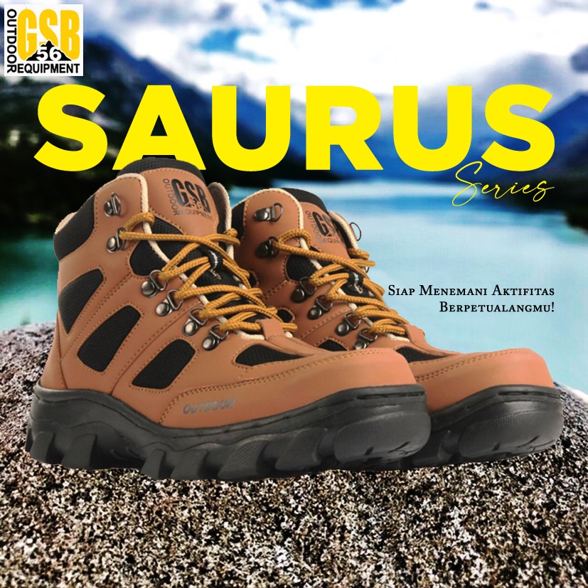 Sepatu Safety Boots Pria GSB-56 Original Saurus Sepatu Outdoor Sepatu Hiking Sepatu Sefty Boot Sepat