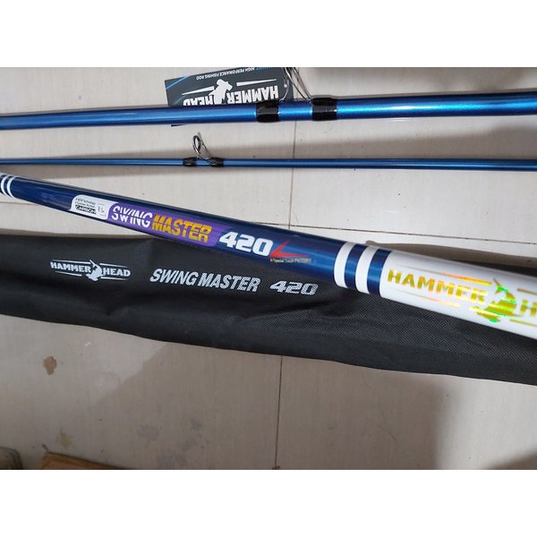 joran hammerhead swing master surf 420 sambung tiga pasiran