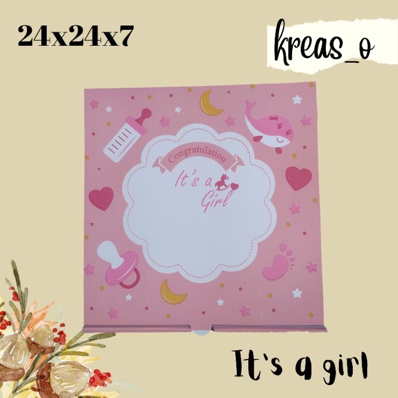 

Gift box, kotak kado, box hampers, box kado ukuran 24x24x7 cm, /gift box/box hampers/box pizza/box hijab/box online sho