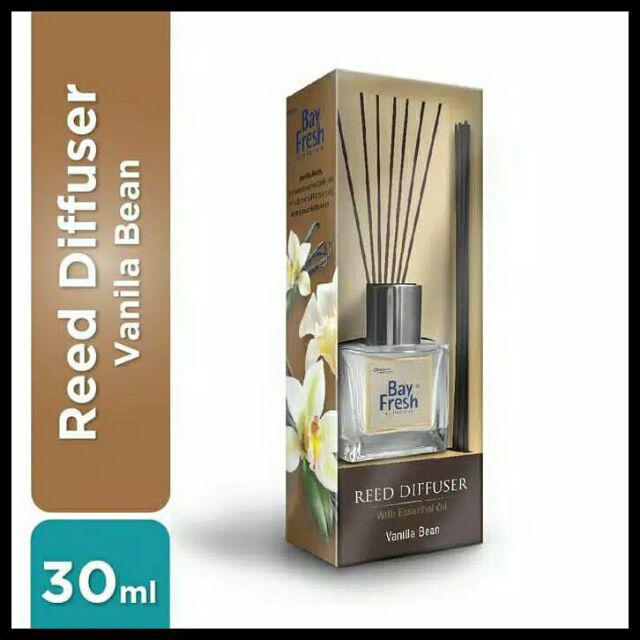 BAY FRESH REED DIFFUSER AIR FRESHENER AROMATHERAPY AROMA THERAPY PENGHARUM RUANGAN BAYFRESH-VANILLA BEAN SET