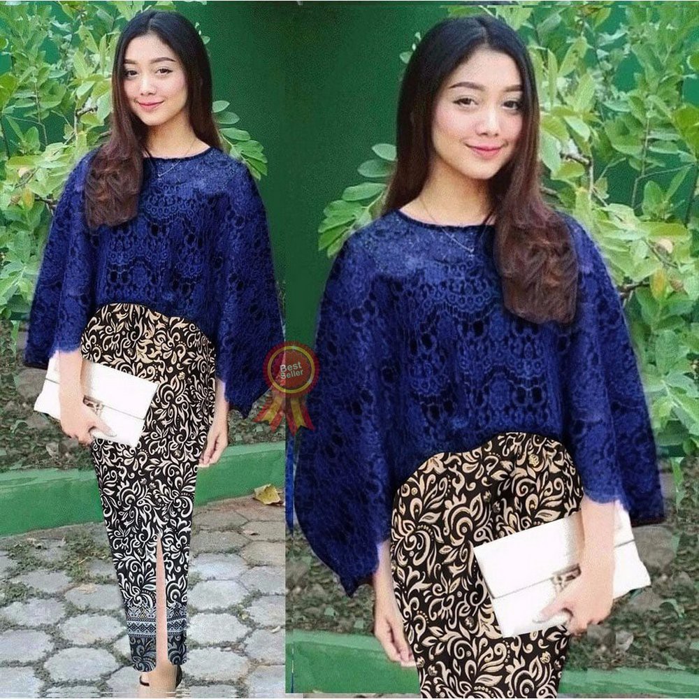 Kebaya Brokat Brukat Modern Dress Baju Wanita Murah wisuda wisudah Cew Bukat Model Dress Baju Atasan