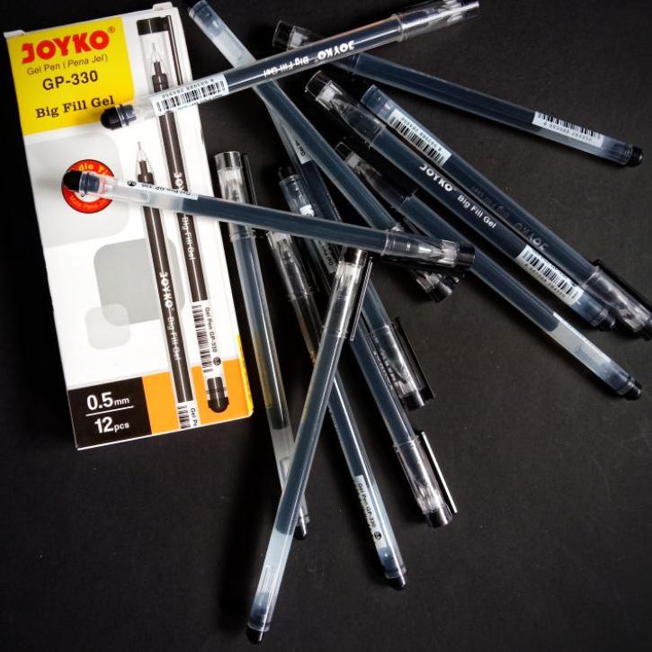

❤[⚡PECIAL PRICE !!!]❤ PULPEN GEL JOYKO GP-330 / PENA GEL HITAM BOLPOINT 1 LUSIN BIG FILL GEL 12 PCS MURAH termurah se indonesia