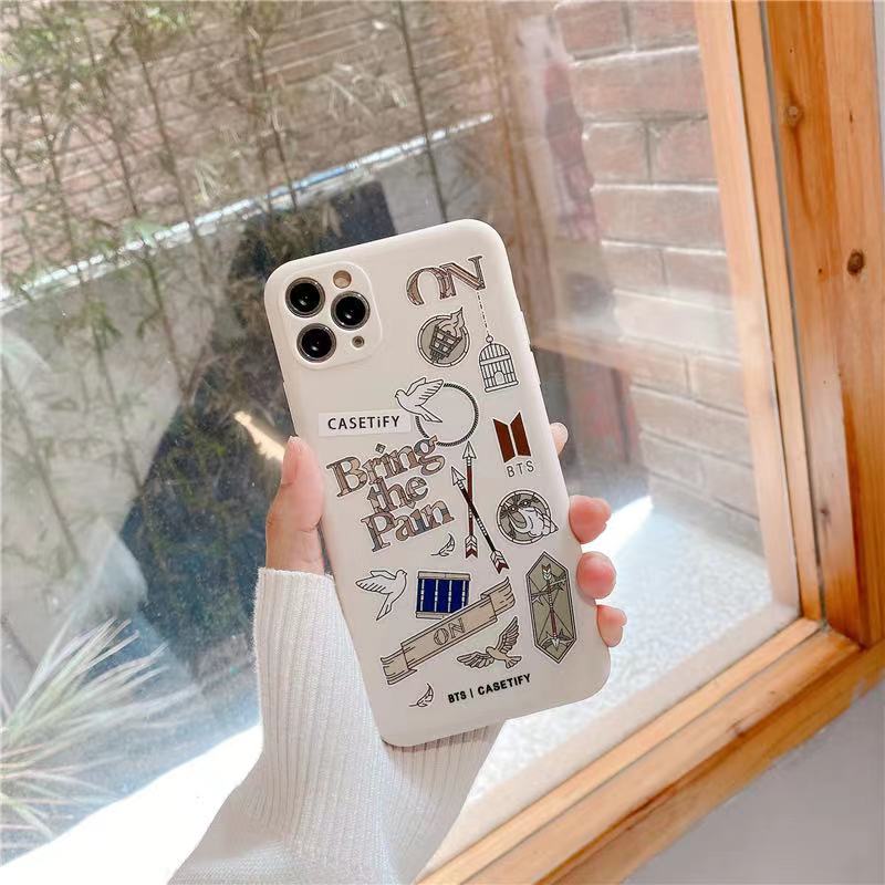 Straight Edge Soft BT21 CASETIFY Case Oppo A16 Reno 5 A54 A12 A15 Reno 5F A53 2020 A9 2020 A5 2020 A11 Reno 4F Reno 4 A12 A1K A92 A52 A72 A3s A7 A12e A5s A31 2020 A15s Reno 4 LITE A11k INS Case BTS CASETIFY Label Case-Y2