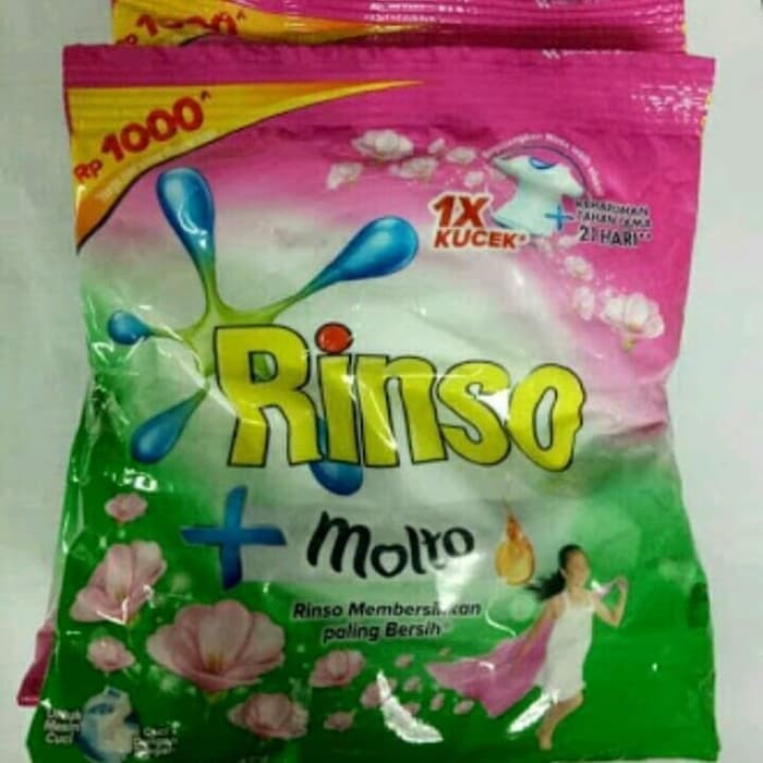 

DETERGENT RINSO 1000 MOLTO Bubuk Sachet