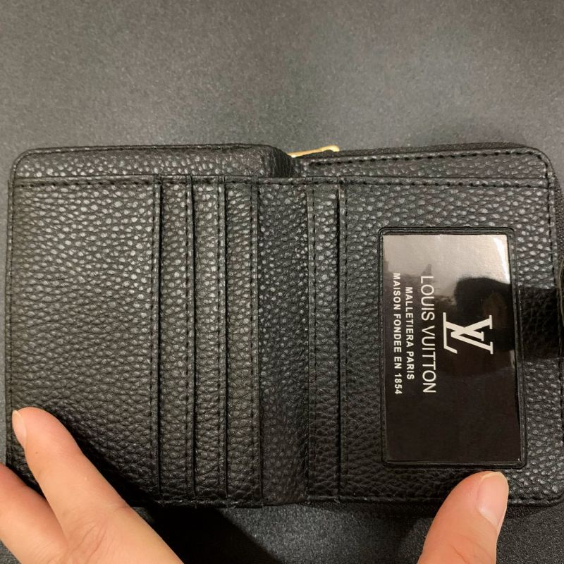 Dompet LV TESET togo lidah ( Dapat Box ) tumpuk dompet kulit hpo wanita dompet jeruk 608
