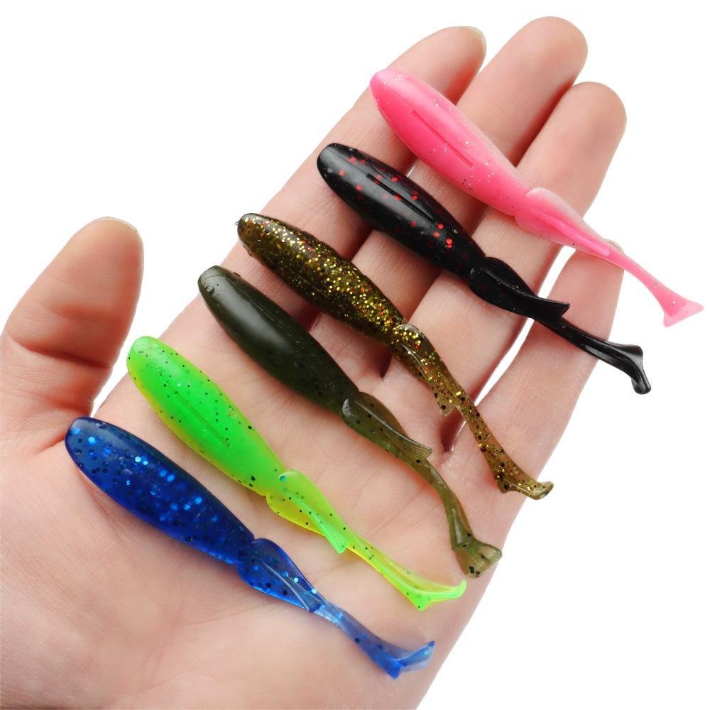 Solighter 10pcs / lot Umpan Pancing Wobblers Imitasi Bahan Karet Ukuran 8cm 3.4g