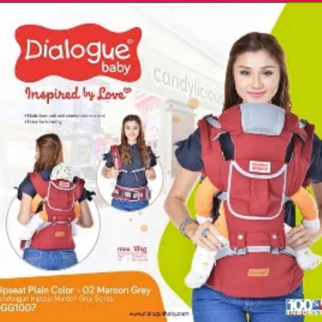 Gendongan Bayi Hipseat Dialogue Baby Plain Color 02 DGG1007