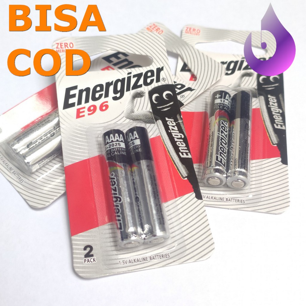 Asli Battery Energizer E96 A4 AAAA isi 2pcs Batrei Baterai A4 Ori Energizer A4